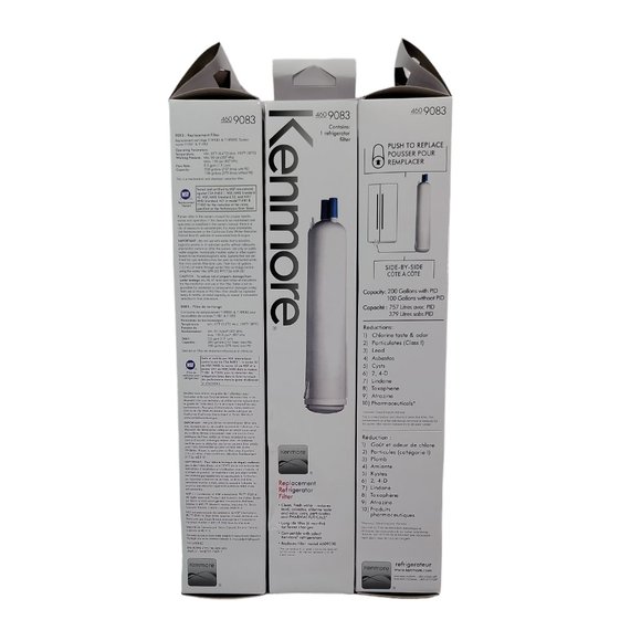 Kenmore 4609083 Water Filter White Replacement Refrigerator Filter (Pack 3) - Picture 2 of 2
